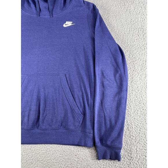 Nike Sweater Womens Small Purple Hoodie Funnel Neck Long Sleeve Athletic Running - Picture 4 of 10